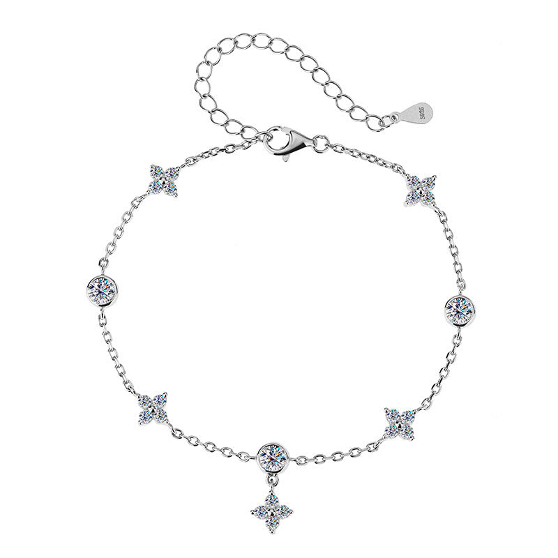 Bracciale Eleganza Cristallina in Argento 925