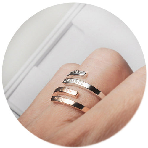 "Timeless bond" anello personalizzabile in argento 925