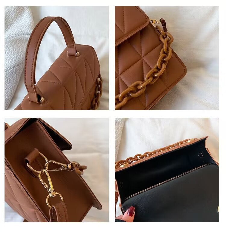 Borsa piccola "Velvet Chain" in 3 colori