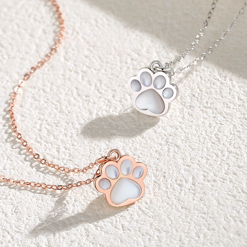 Collana "Pisi zampa del Cuore" in argento 925