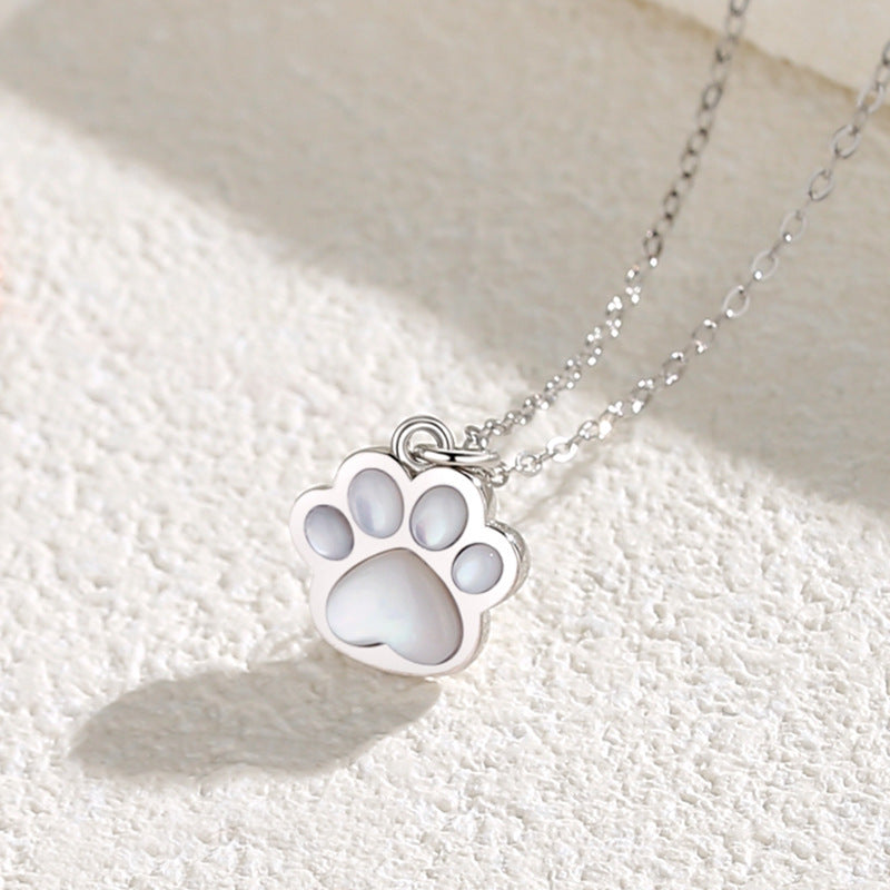 Collana "Pisi zampa del Cuore" in argento 925