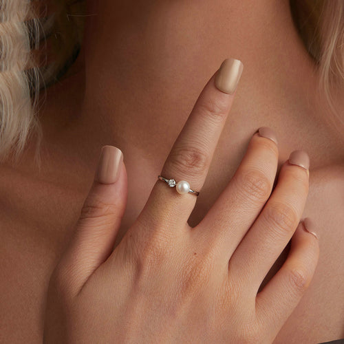 Anello "Perla d'Acqua" in argento 925