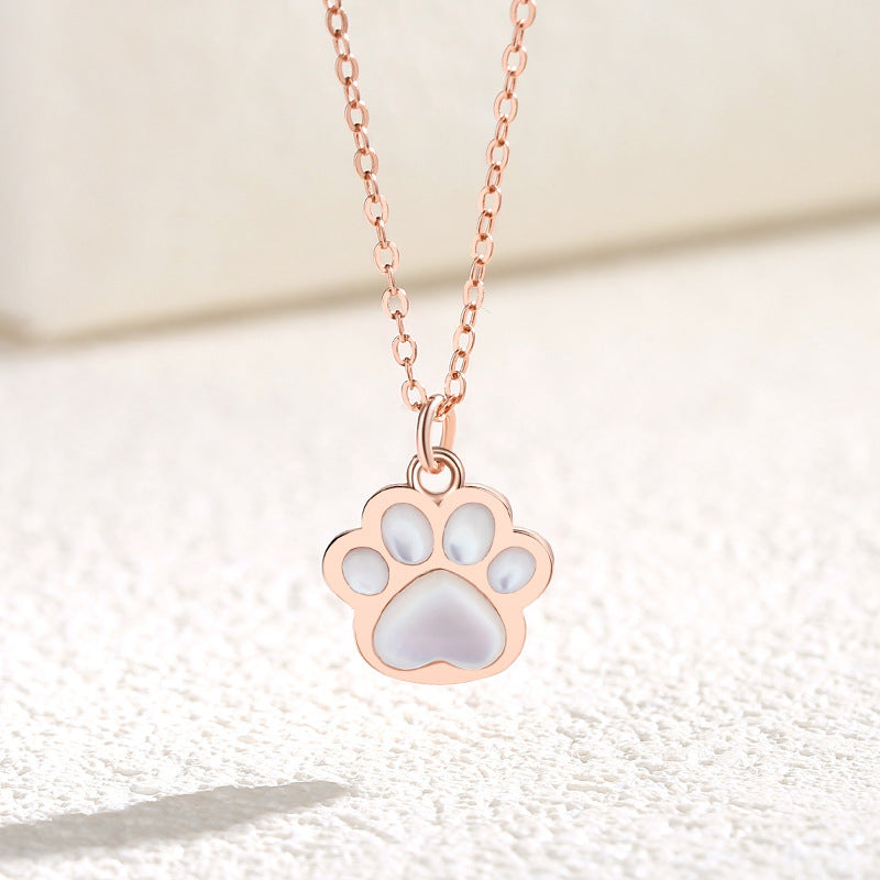 Collana "Pisi zampa del Cuore" in argento 925