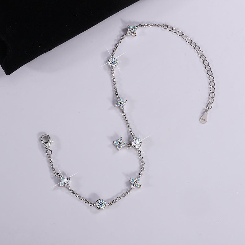 Bracciale Eleganza Cristallina in Argento 925
