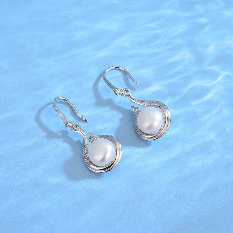Orecchini e collana "Gocce d'Oceano" in argento 925