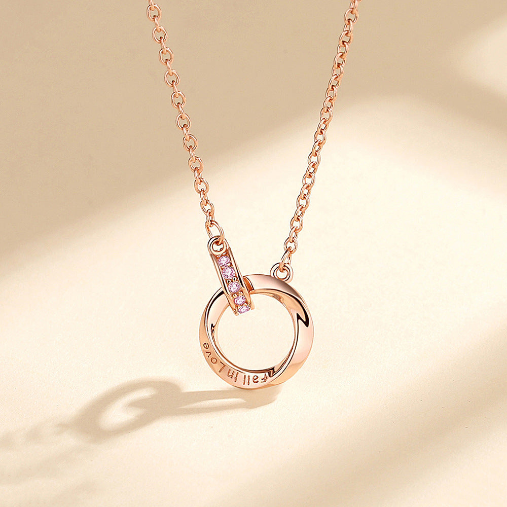 Collana "Cerchio d'amore" in argento 925