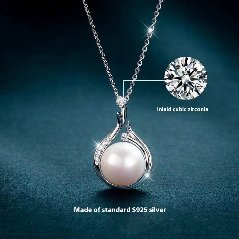 Orecchini e collana "Gocce d'Oceano" in argento 925