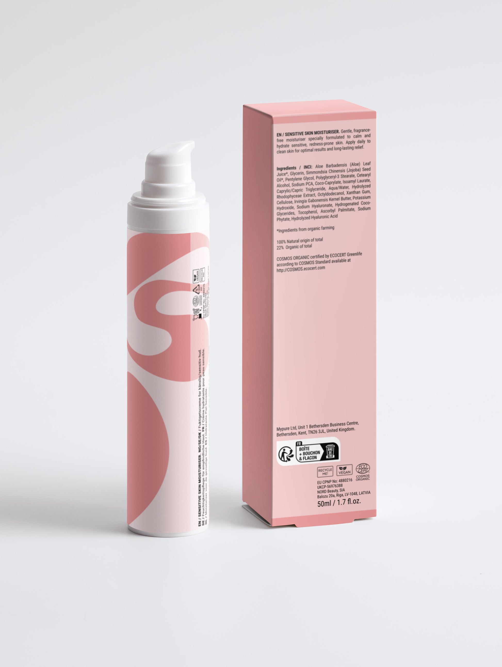 Sensitive Skin Moisturiser, Fragrance Free